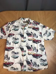 Clearwater Outfitters Shirt Mens Large Classic Corvette American 🇺🇸 Short Slv - Picture 1 of 8