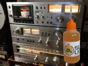 Slick Liquid Lube Bearings 100% Synthetic Oil for Akai or any 8-Track Tape Deck - Picture 1 of 3