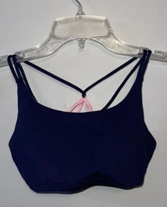 Ivivva Navy Blue Pink Purple Crossback Bra Girls Size 12 - Picture 1 of 2