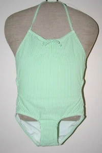 Gap kids girls swim one piece Size 4/5 Never worn Green/White stripe - Picture 1 of 2