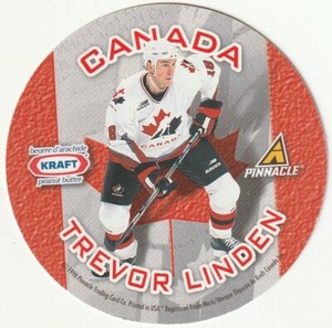 TREVOR LINDEN / KEITH PRIMEAU  1997-'98 PINNACLE KRAFT TEAM CANADA