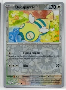 Pokemon Paldea Evolved Reverse Holo 156/193 Dunsparce - Picture 1 of 1