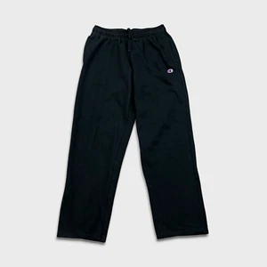 Champion Sweatpants Mens Large Black Authentic C Logo Athletic Fleece Jogger - Picture 1 of 8