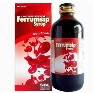 SBL Ferrumsip Syrup Normal Homeopathic Iron Tonic For Unisex 180 ml Free Ship w3 - Picture 1 of 3