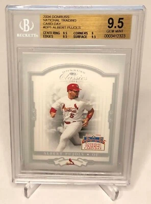 2004 Donruss National Trading Card Day Albert Pujols BGS 9.5 #DP1 - Image 1 of 2
