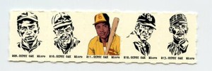 #TN04499 TONY GWYNN & ROY HOBBS & JAKE BECKLEY Uncut Strip Gumball Cards