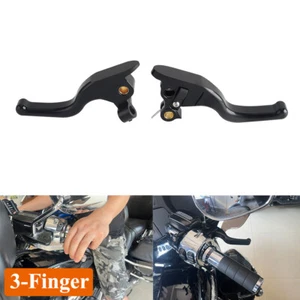 Pair Hand Brake Lever Clutch Lever Control For Harley Freewheeler Tri Glide 21up - Picture 1 of 11
