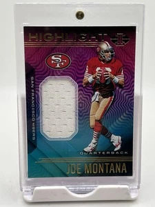 2020 Panini Illusions Joe Montana Highlight Jersey Swatch 49ers Patch HOF - Picture 1 of 2