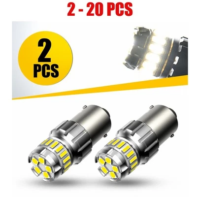 2-20 X белый светодиод 1156 BA15S грузовика тормоза хвост резервный стоп обратный фонарь лампы 12V - Изображение 1 из 4