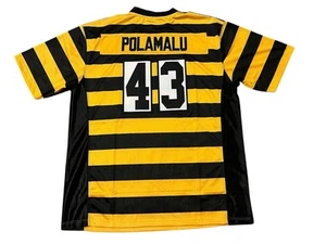 TROY POLAMALU Pittsburgh Steelers Bumble Bee Jersey Men's 2XL NEW - Picture 1 of 4