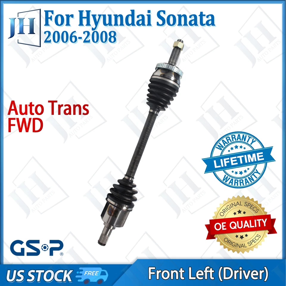 Eje CV conductor delantero izquierdo original para Hyundai Sonata L4-2,4L 2006-2008 tracción delantera automático Foto 1 de 4