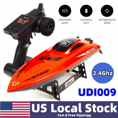 UDI009 30KM/H High Speed Remote Control Boat 2.4Ghz RC Racing Boat Toy Kids Gift - Image 1 of 4