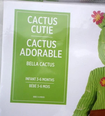 Cactus Cutie Costume Infant Baby Halloween 3-PC Tunic, Hood ~ 2 Sizes, NEW - Image 1 of 4
