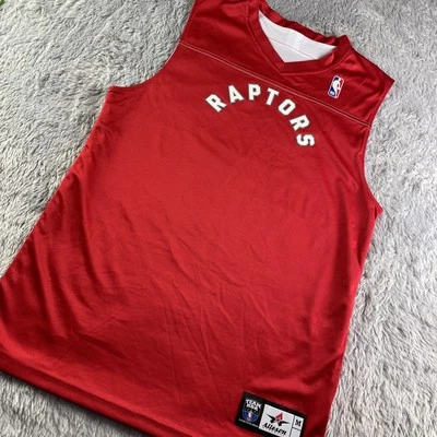Toronto Raptors Jersey Mens Medium Red White Black Reversible NBA Basketball - Image 1 of 4