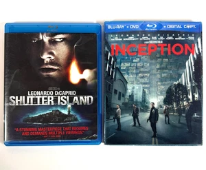 Shutter Island & Inception w Lenticular Slipcover DiCaprio Double Feature Bluray - Imagen 1 de 10