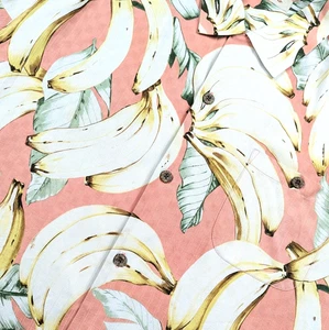 Tommy Bahama Bananen Herren XL 100% SEIDE Tropical Floral Print Camp Cabana Hemd - Bild 1 von 13