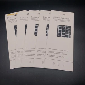 Silicon Keyboard Protector MacBook iMac Form Fitted Thin Flexable Washable Qty 5 - Picture 1 of 5