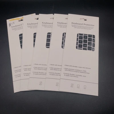 Silicon Keyboard Protector MacBook iMac Form Fitted Thin Flexable Washable Qty 5 - Image 1 of 4