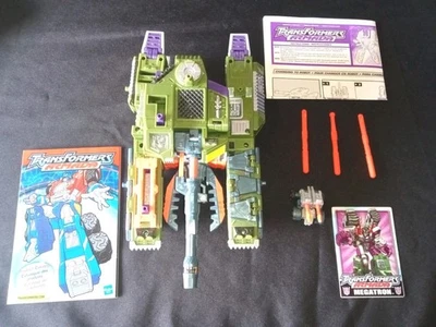  2002 孩之宝变形金刚:无敌舰队 Megatron 可动人偶 Giga-Con 坦克完整 — 第 1/4 张图片