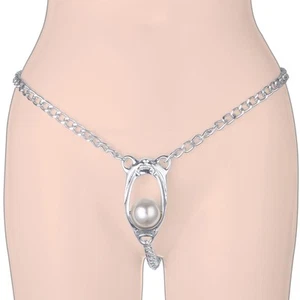 Dispositivi di Castità Femminile con Lucchetto in Metallo, Cintura Sex BDSM astinenza, Regolabile... - Foto 1 di 6
