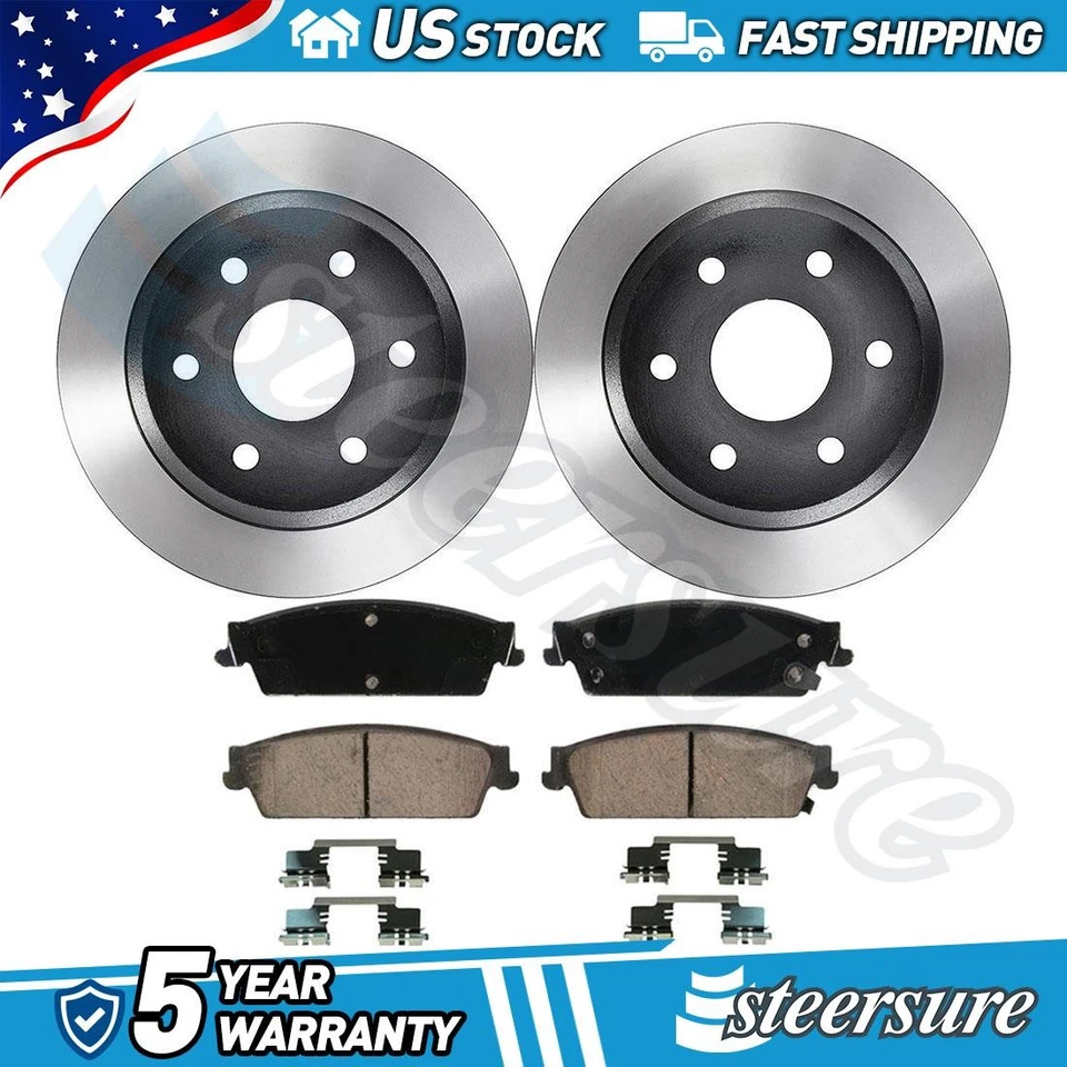 Juego de pastillas de freno de disco trasero rotor de freno de disco para GMC Sierra 1500 2007-2007 Foto 1 de 4