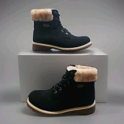 Ботинки Lugz Convoy мех 6 дюймов черные женские размер 9 искусственная замша - Изображение 1 из 4