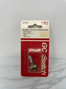 GC 5k Ohm Miniature Potentiometer With Switch 35-1661 - Picture 1 of 2