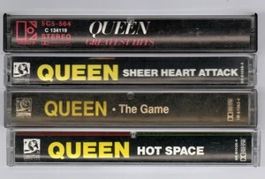 Queen 4 Kassetten Lot The Game Greatest Hits Sheer Heart Attack Hot Space EX - Bild 1 von 3