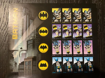 BATMAN  STAMP SHEET -- USA #4928-#4931 FOREVER 2014 75TH ANNIVERSARY - Image 1 of 3
