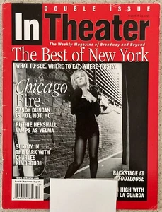 SANDY DUNCAN In Theater Magazine Chicago on Broadway Roxie Ruthie Henshall 1996 - Foto 1 di 4