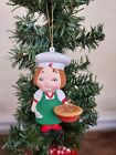 Campbell's Soup Kids Girl Chef Christmas Ornament 4” Vintage 1998