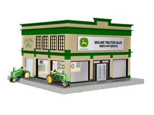 Lionel 2429010 O Assembled John Deere Showroom w/Tractors & Interior Lights new - Picture 1 of 2
