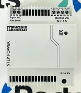 PHOENIX CONTACT STEP-PS/1AC/12DC/5 Power Supply 2868583 - Picture 1 of 10