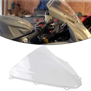 Double Bubble Clear Windscreen Windshield Fit for Suzuki GSXR600 K6 2006-2007 - Picture 1 of 15