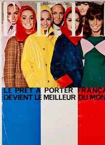 Jill Kennington PATTIE BOYD Nicole De Lamarge ELLE MAGAZINE Paris Collections 65 - Picture 1 of 8