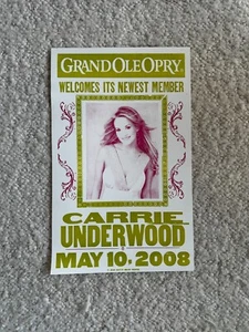 Hatch Show Print Grand Ole Opry Carrie Underwood - Picture 1 of 1