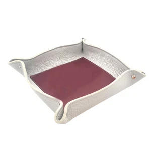 Svuotatasche grigio fodera vera pelle artigianale - idea regalo - SV011 GRIGIO - Imagen 1 de 4