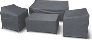 STARTWO Patio Furniture Covers, 4 Piece Heavy Duty Waterproof Outdoor Grey - Picture 1 of 7