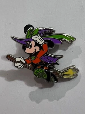 2015 Walt Disney Parks Pin Intercambio Minnie Mouse Halloween Bruja Escoba Palo (D8) Foto 1 de 2