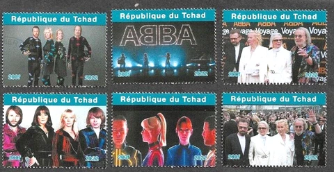 Abba-Voyage 2022 Music-pop set of stamps fu/cto Cover