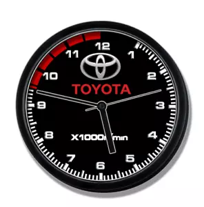 TOYOTA logo Speedometer car enthusiastic clock NEW - Picture 1 of 4