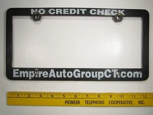 PLASTIC License Plate DEALER Car Tag Frame EMPIRE AUTO GROUP San Antonio TX 14Q3 - Picture 1 of 1