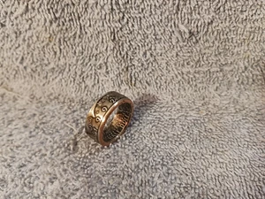 1992 Kennedy Half Dollars size 9 1/2 coin ring Handmade mixed metals (B) - Picture 1 of 5
