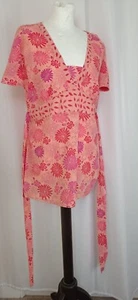 Evie Top 14 Pink Floral Tunic - Picture 1 of 3