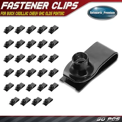 30x M8-1.25 Panel Range Fastener Clips for Buick Cadillac Chevy GMC Olds Pontiac - Image 1 of 4