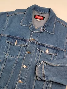 Chaqueta vaquera grande vintage de los 90 Wrangler Hero para hombre bolsillos de camionero #15101 - Imagen 1 de 17
