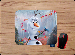 FROZEN OLAF & BRUNI CUSTOM MOUSE PAD MAT COMPUTER HOME OFFICE SCHOOL GIFT