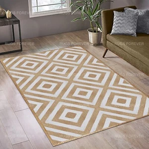 Hand Braided White Rug Natural Jute Kilim Living Room Runner Carpets 4x10 4x6 Ft - Picture 1 of 9