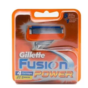 Pack 4 Lames GILLETTE "Fusion 5 POWER" Recharge Rasoir Paquet Lot Gilette NEUF - Imagen 1 de 7