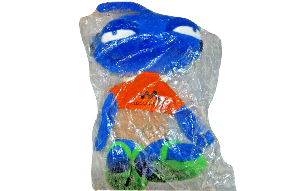 (NUEVO) Peluche Sony Walkman Plato Azul Alien 12" Alto, Raro (Vintage) Foto 1 de 1